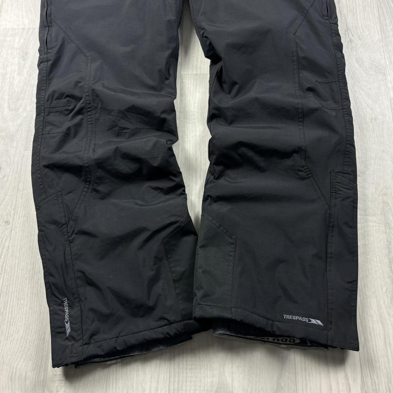 VINTAGE Y2K TRESSPASS BAGGY SKI PANTS SALOPETTES BLACK