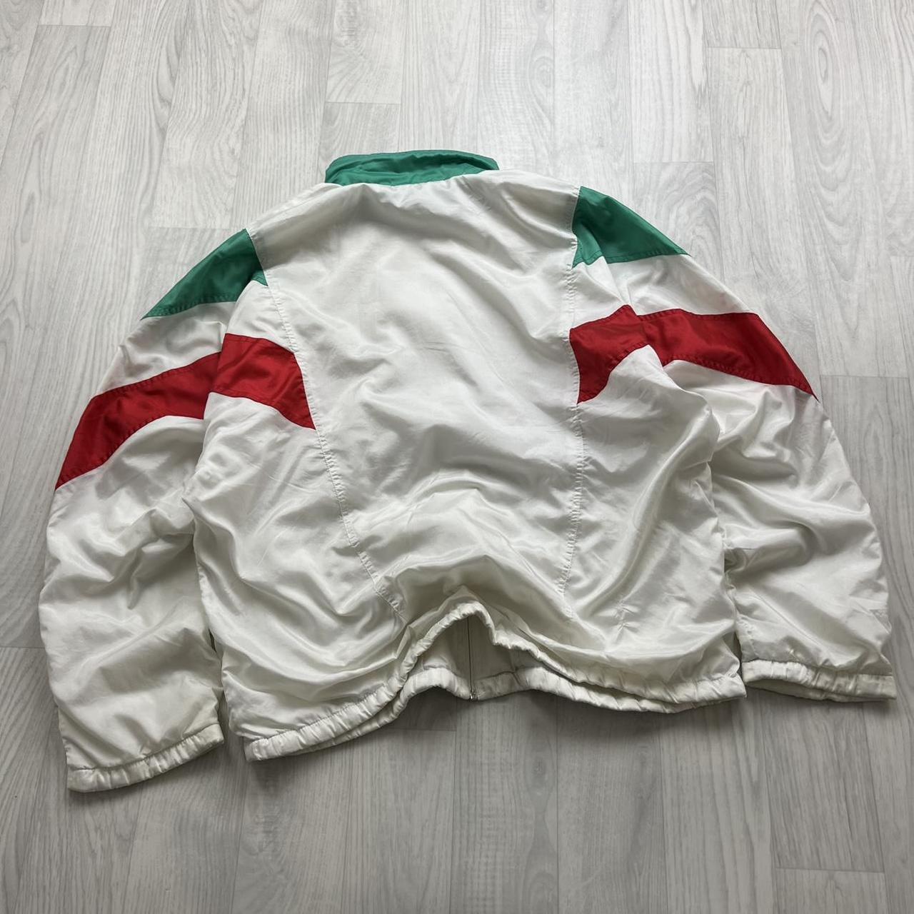 VINTAGE 90s ADIDAS PANELLED WINDBREAKER TRACK JACKET WHITE