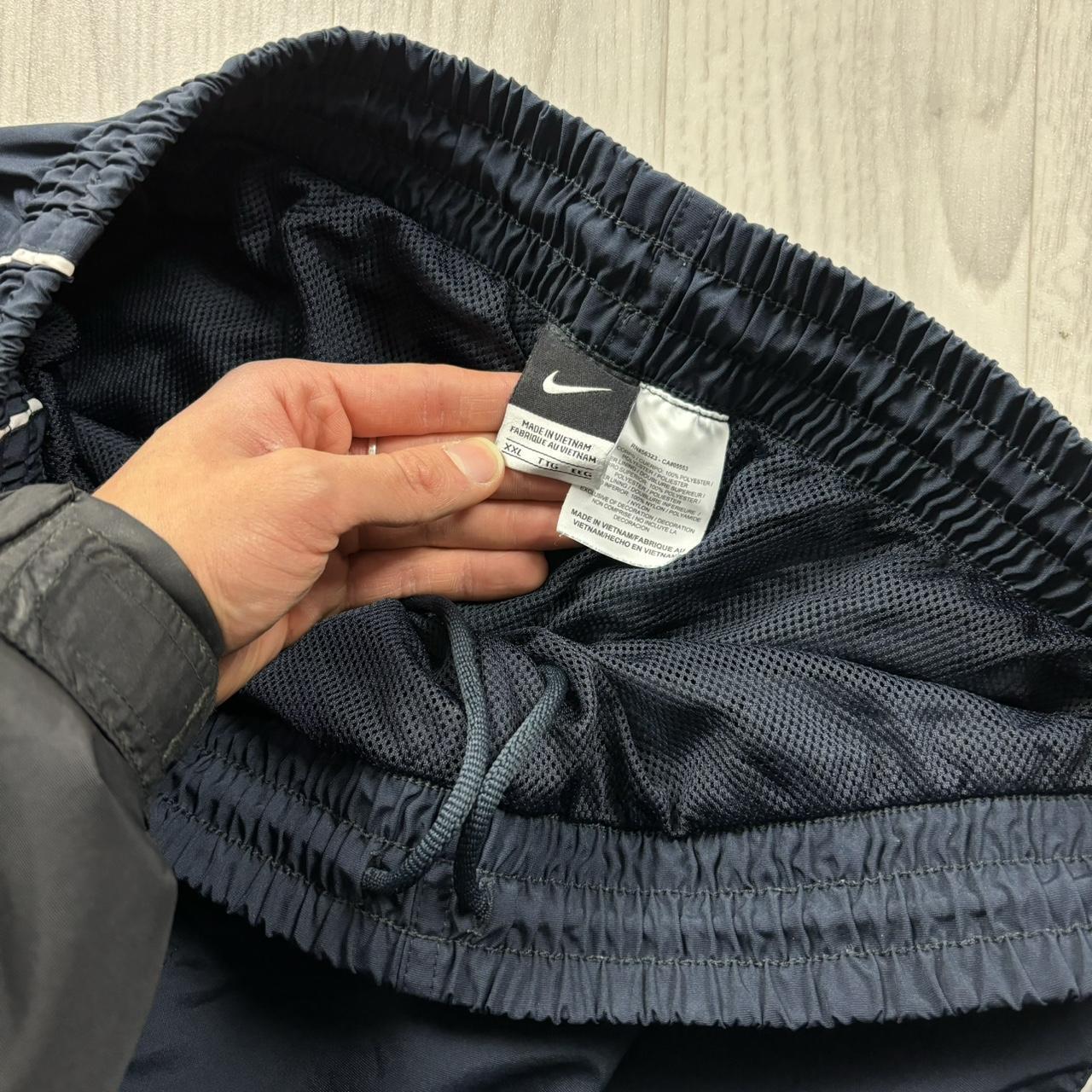 VINTAGE Y2K NIKE WIDE LEG BAGGY TRACKSUIT BOTTOMS NAVY