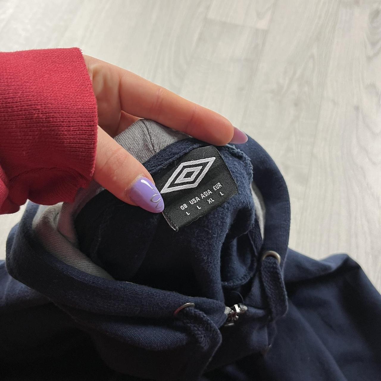 VINTAGE Y2K UMBRO ZIP HOODIE NAVY