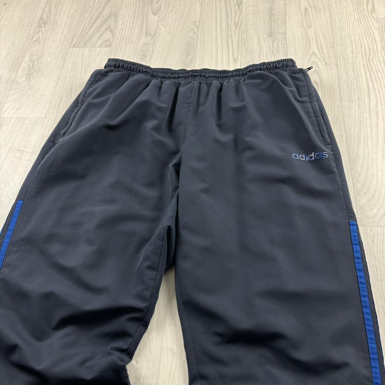 ADIDAS BAGGY TRACKSUIT BOTTOMS BLACK