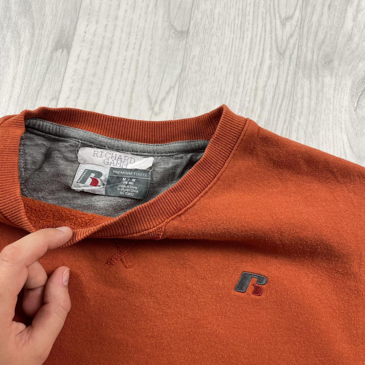 VINTAGE RUSSELL ATHLETIC BLANK SWEATSHIRT ORANGE (M)