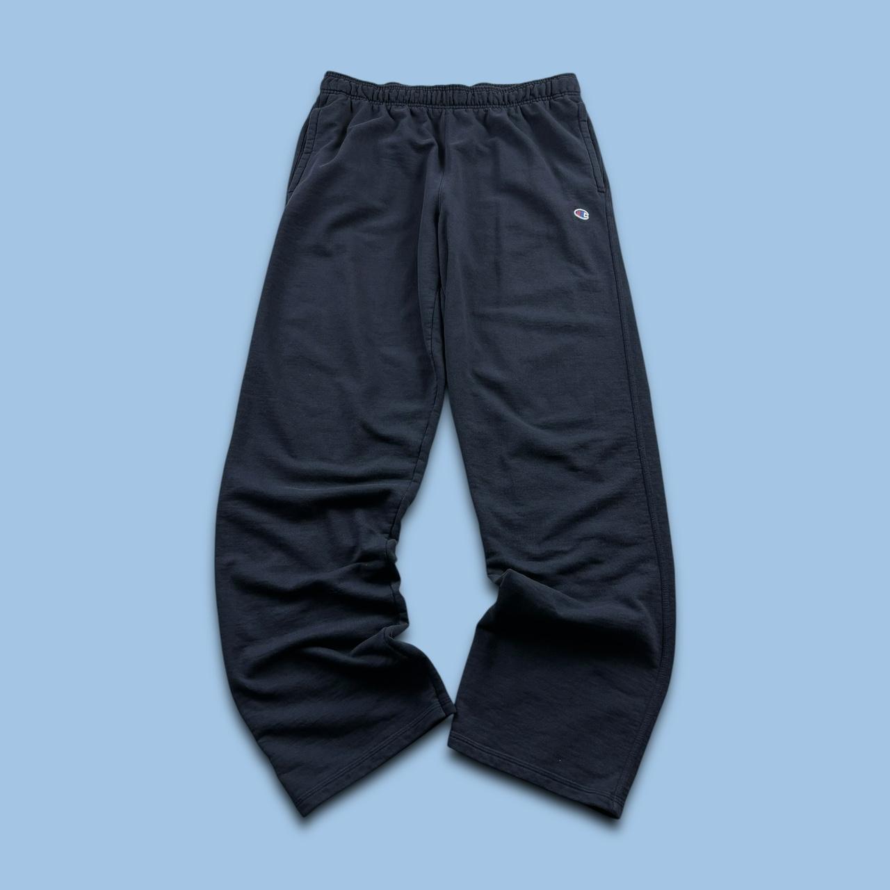 VINTAGE 00s CHAMPION BAGGY COTTON SWEATPANTS NAVY