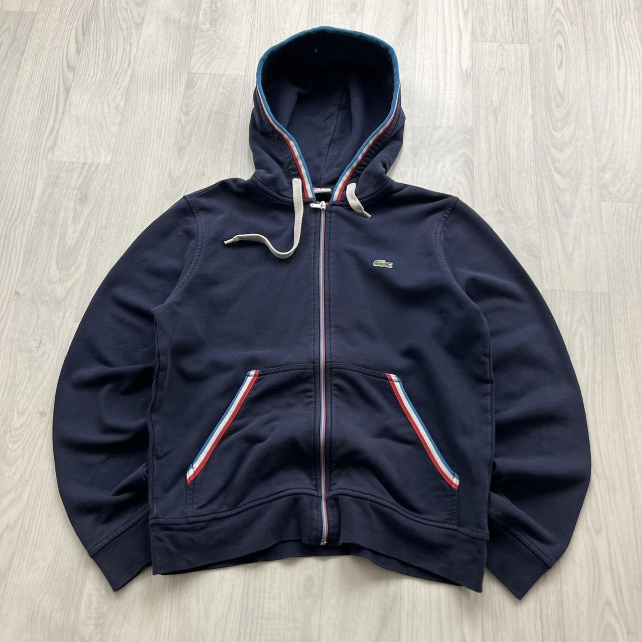 VINTAGE Y2K LACOSTE ZIP HOODIE NAVY