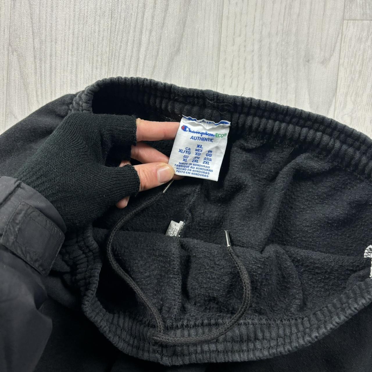 VINTAGE 00s CHAMPION BAGGY COTTON SWEATPANTS BLACK