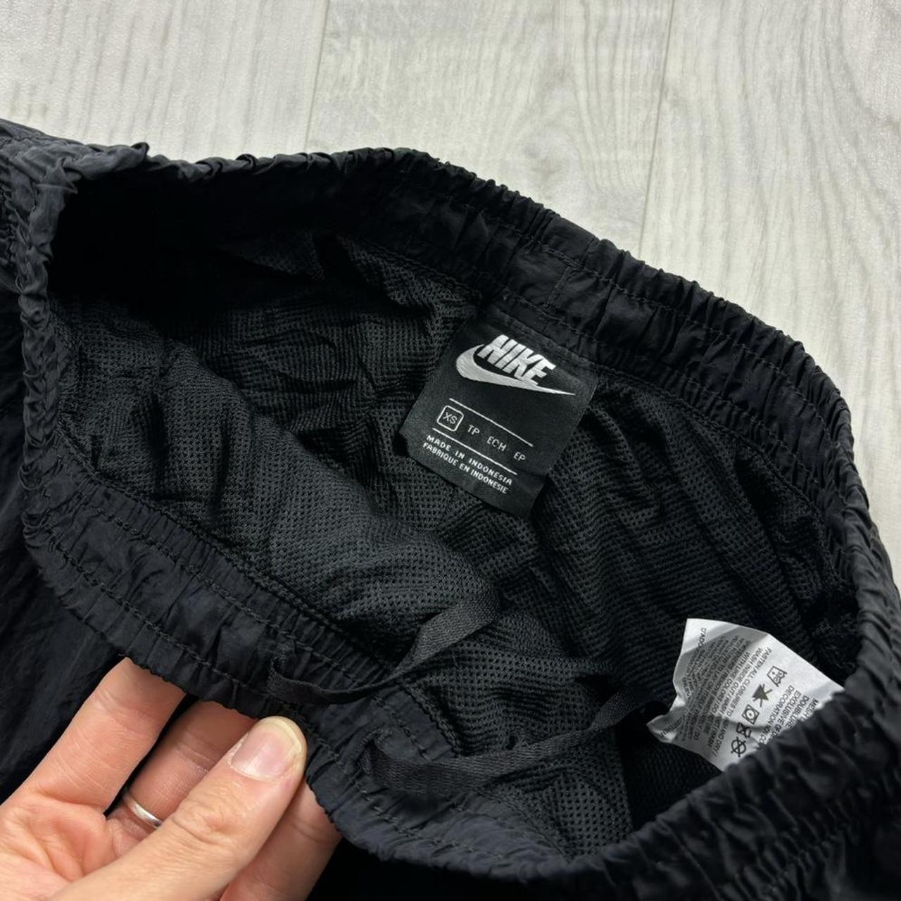 NIKE STRAIGHT LEG BAGGY TRACKSUIT BOTTOMS BLACK