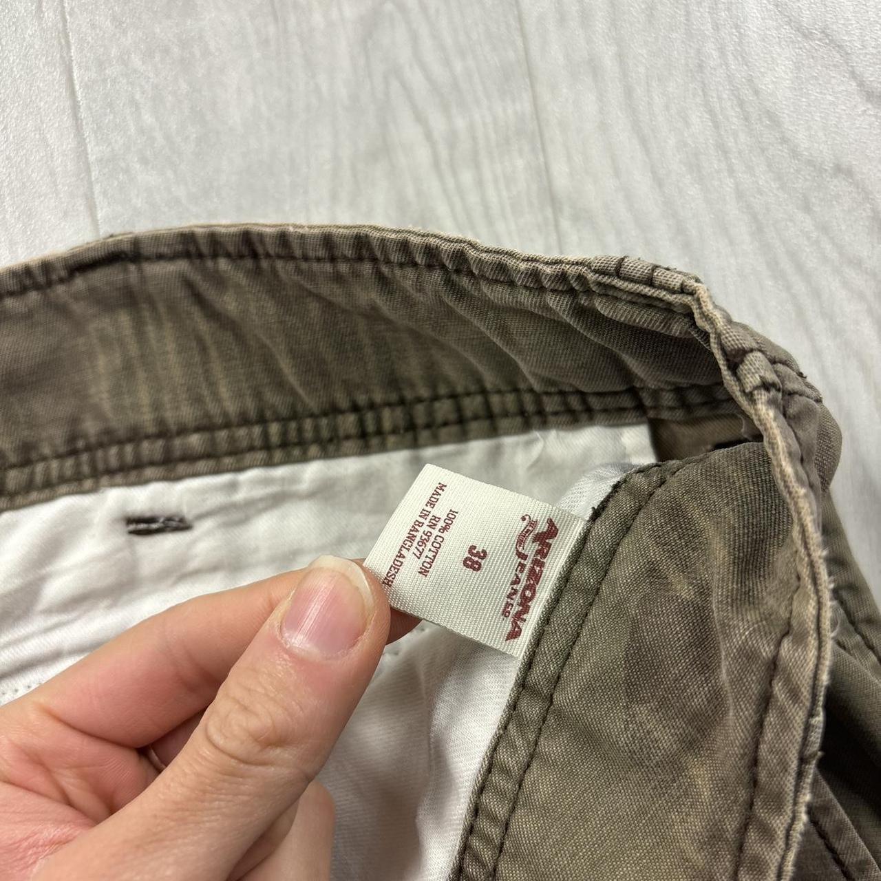 VINTAGE Y2K ARIZONA BAGGY LOOSE CAMO SHORTS KHAKI