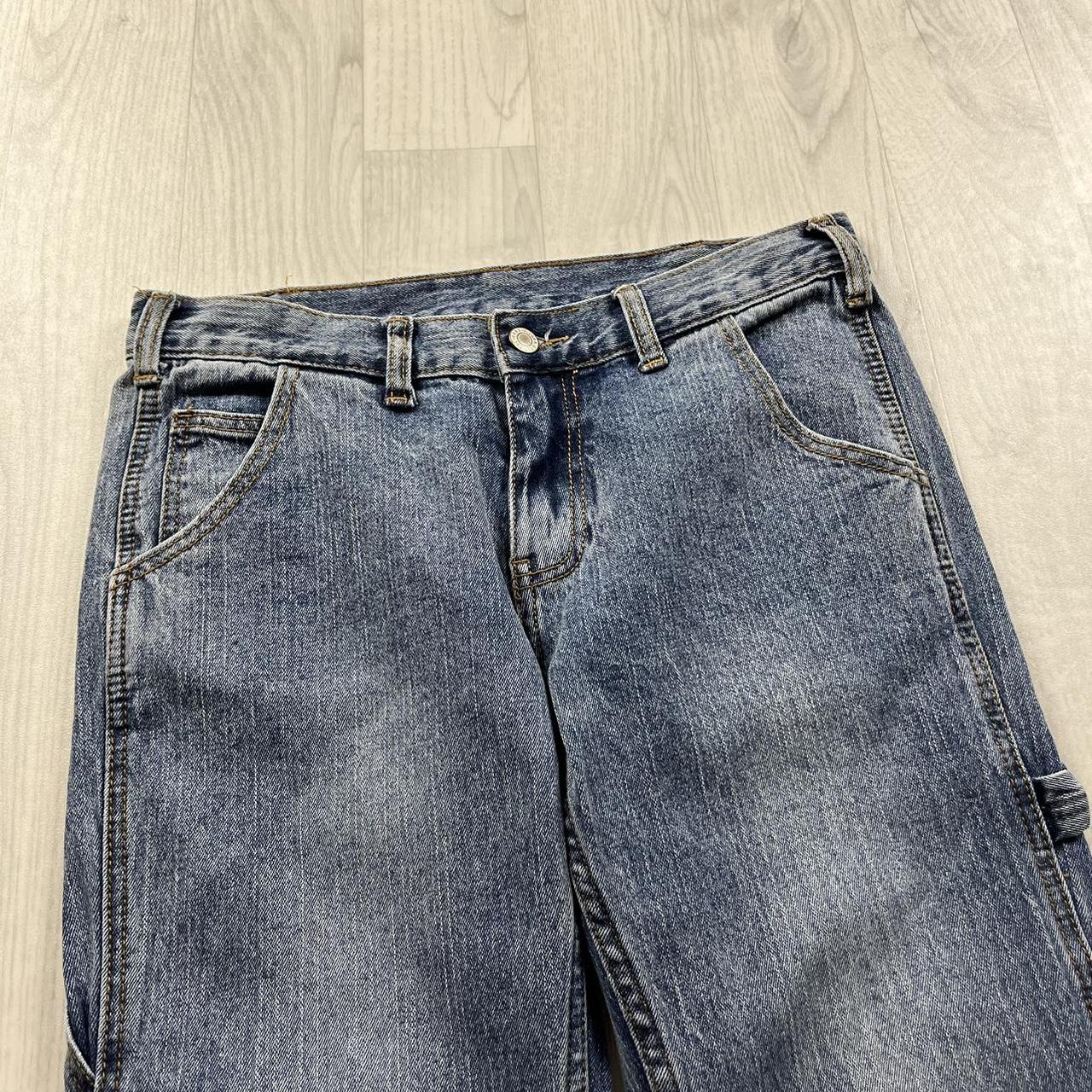 VINTAGE BAGGY BOOTCUT CARPENTER JEANS BLUE