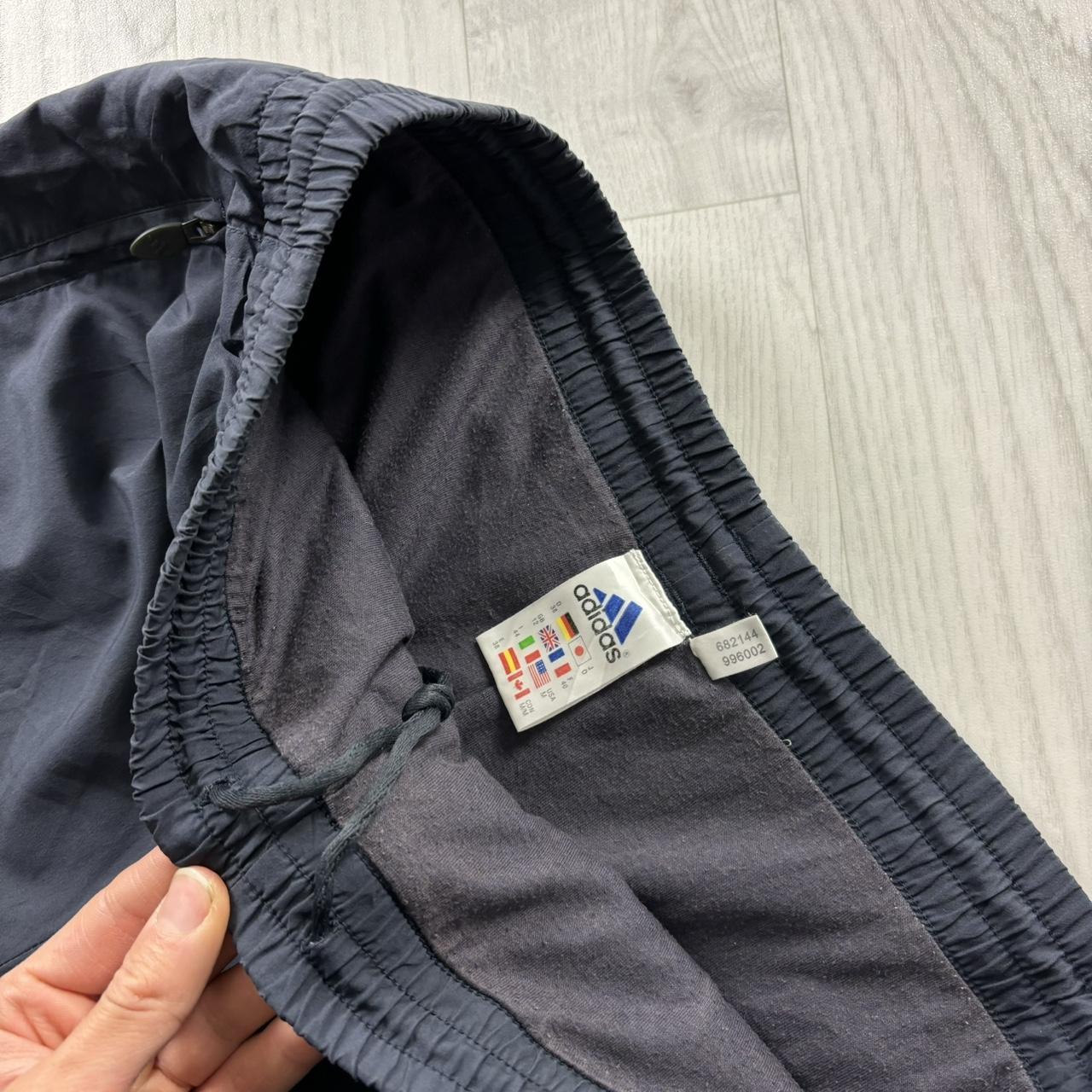 VINTAGE Y2K ADIDAS STRAIGHT LEG TRACKSUIT BOTTOMS NAVY