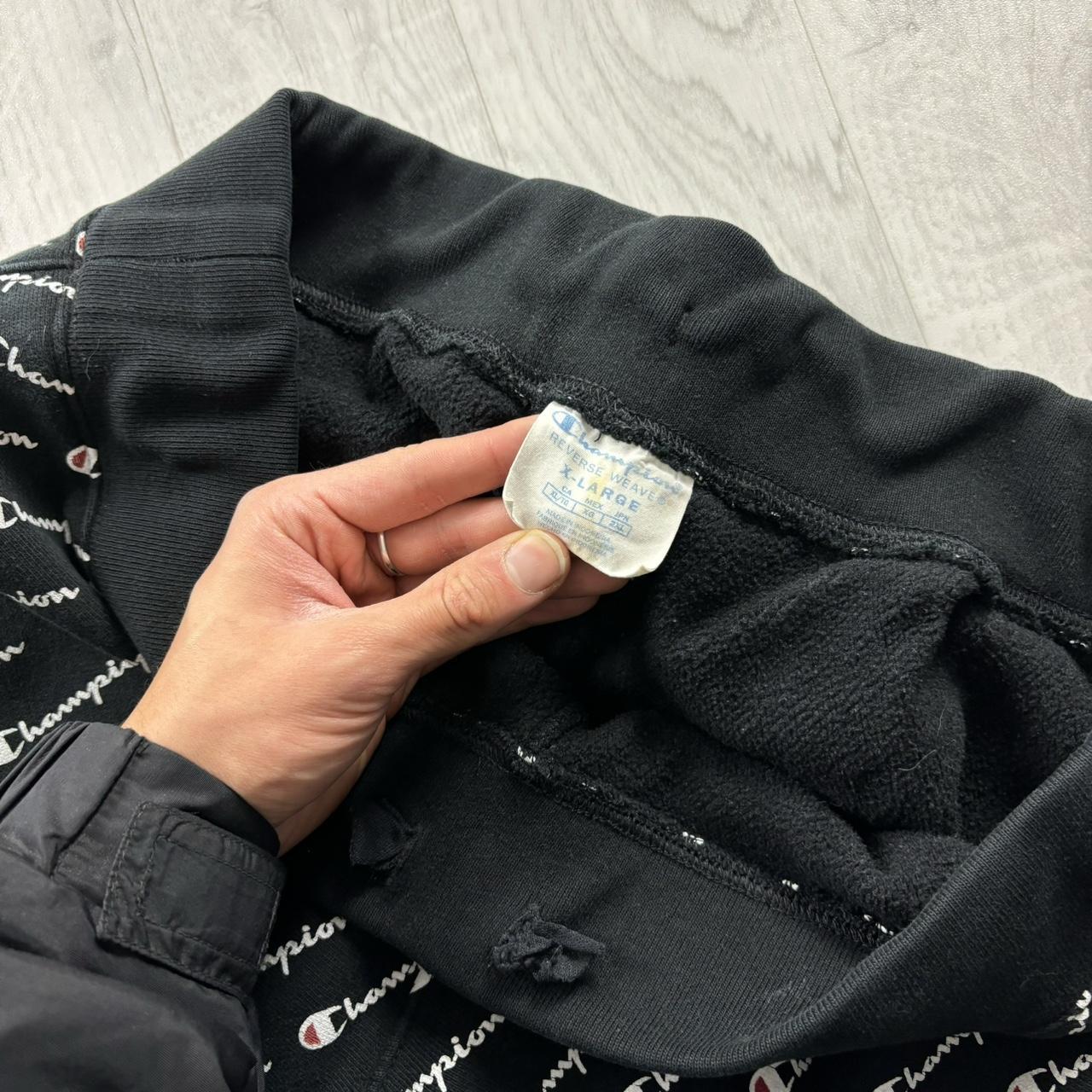 VINTAGE 00s CHAMPION COTTON SWEATPANTS BLACK