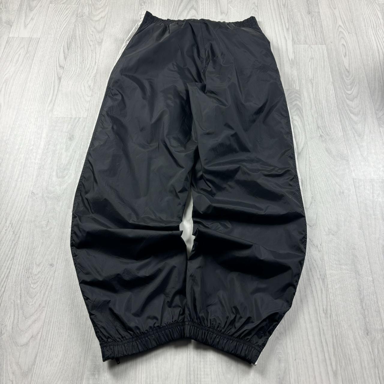 VINTAGE Y2K FILA BAGGY SHELL TRACKSUIT BOTTOMS BLACK