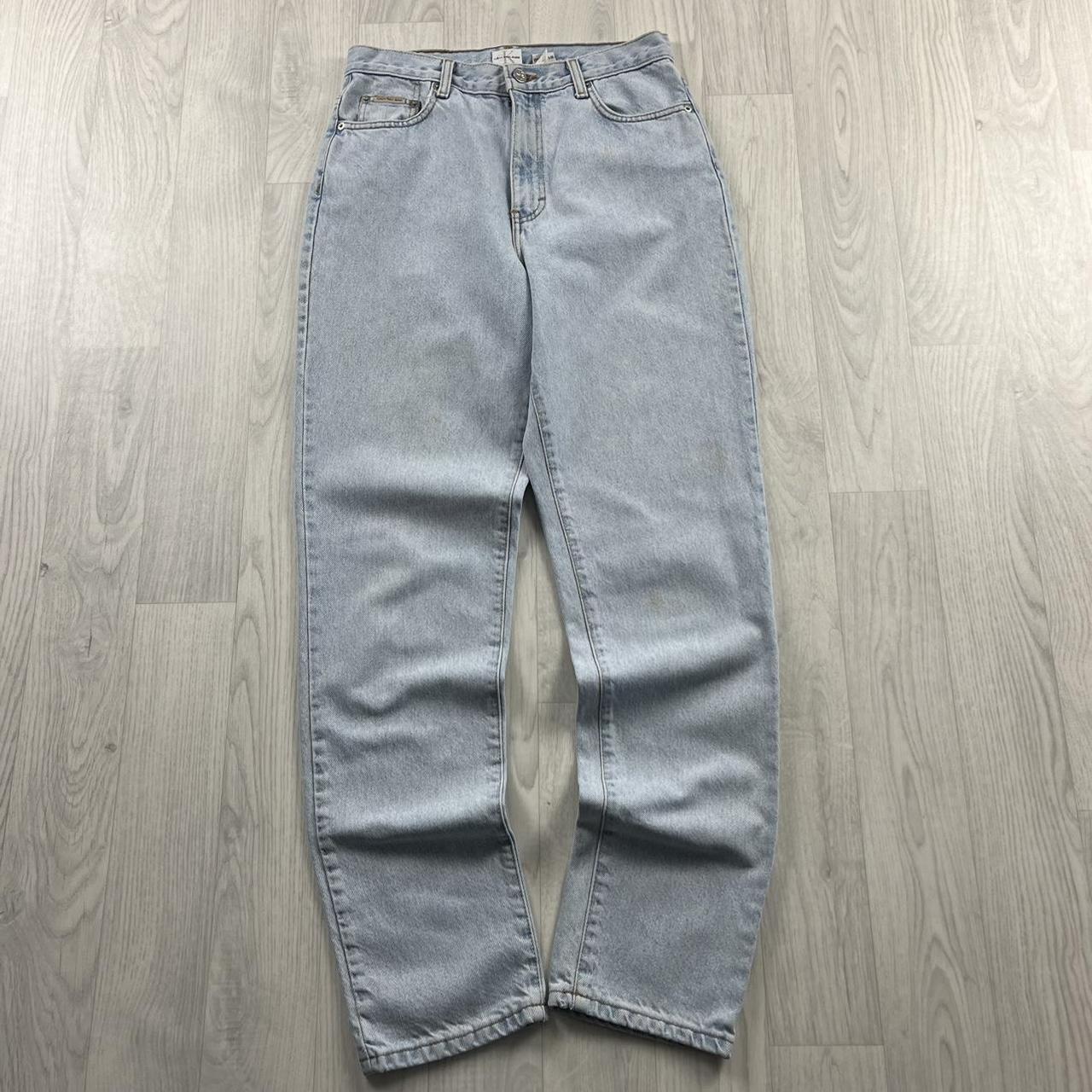 VINTAGE Y2K CALVIN KLEIN TAPERED JEANS LIGHT BLUE