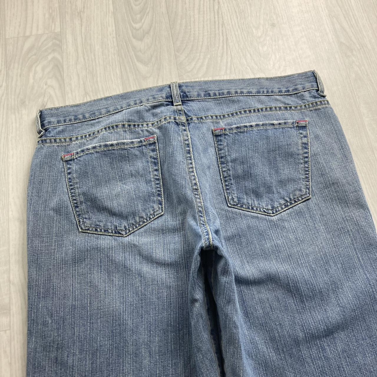 VINTAGE OLD NAVY BAGGY LOOSE SKATER HIP HOP JORTS BLUE (38)