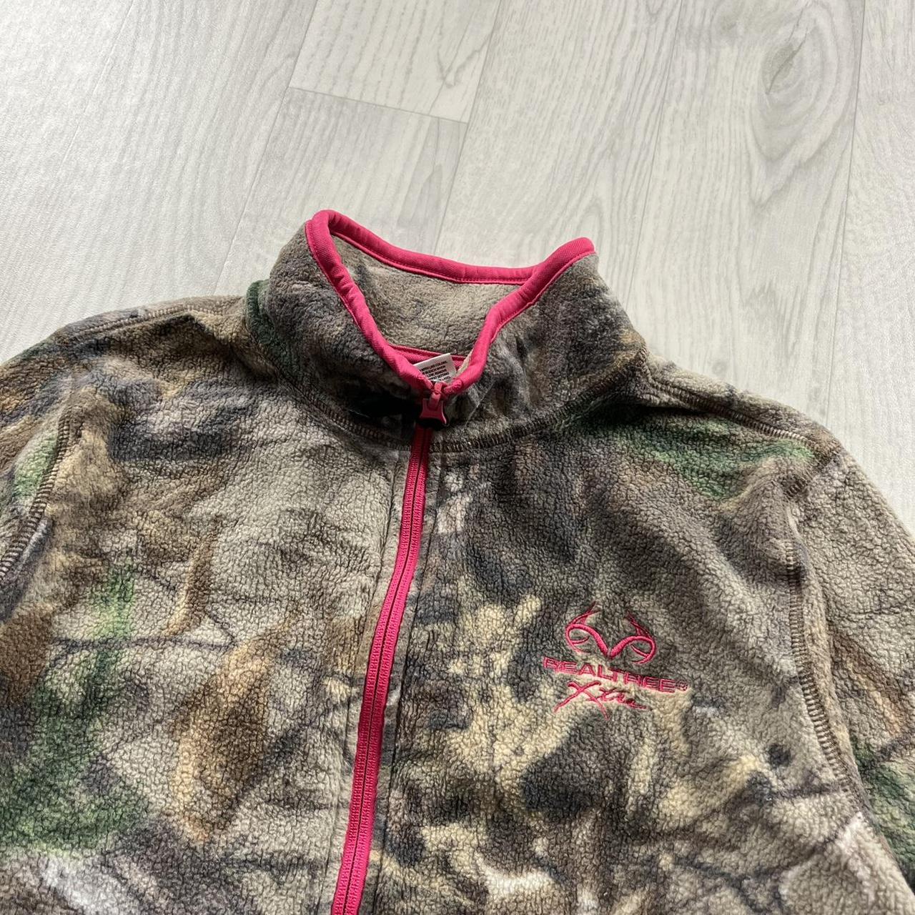 VINTAGE REALTREE ZIP UP FLEECE CAMO PINK