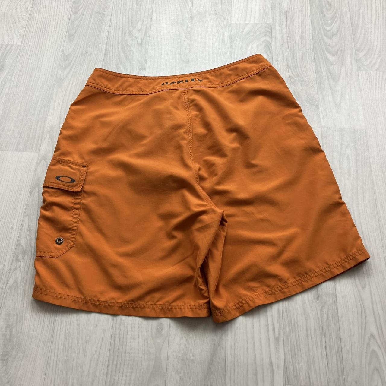 VINTAGE Y2K OAKLEY BAGGY BOARD SHORTS ORANGE