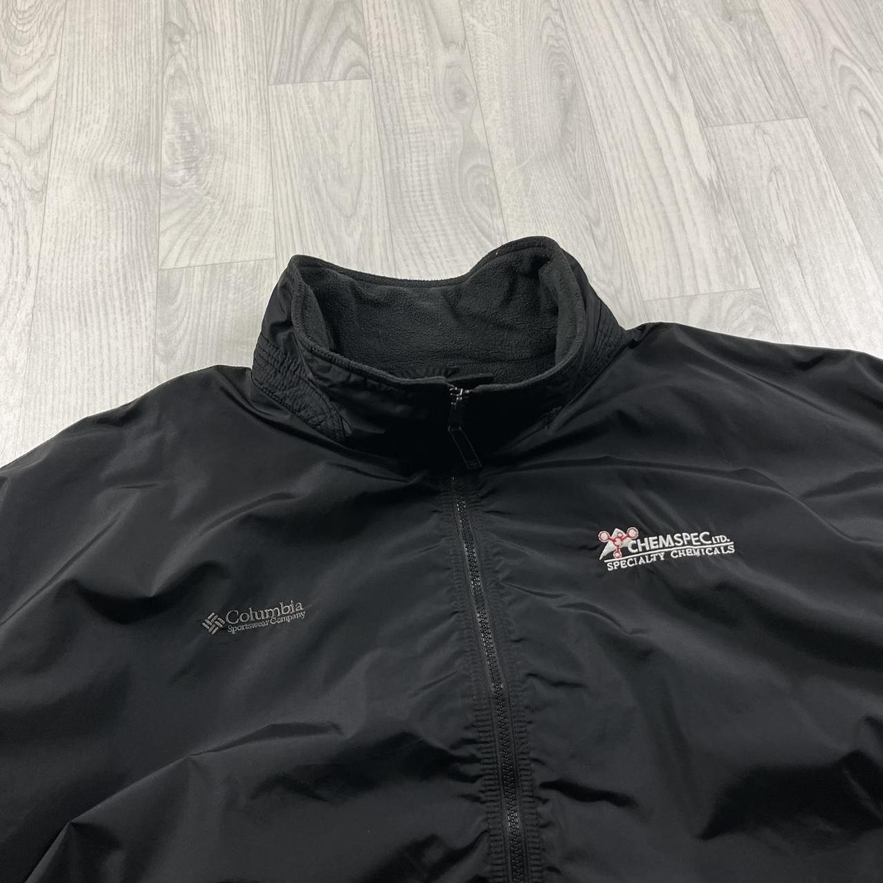 VINTAGE 00s COLUMBIA BOMBER FLEECE JACKET BLACK