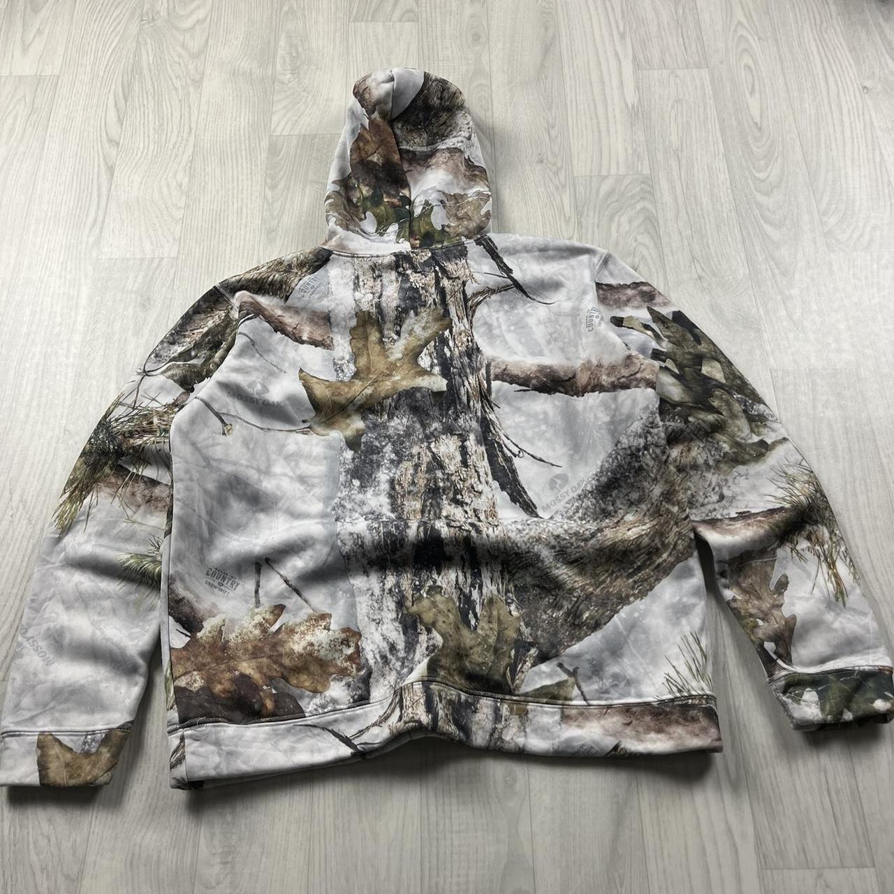 VINTAGE MOSSY OAK REALTREE HOODIE CAMO WHITE