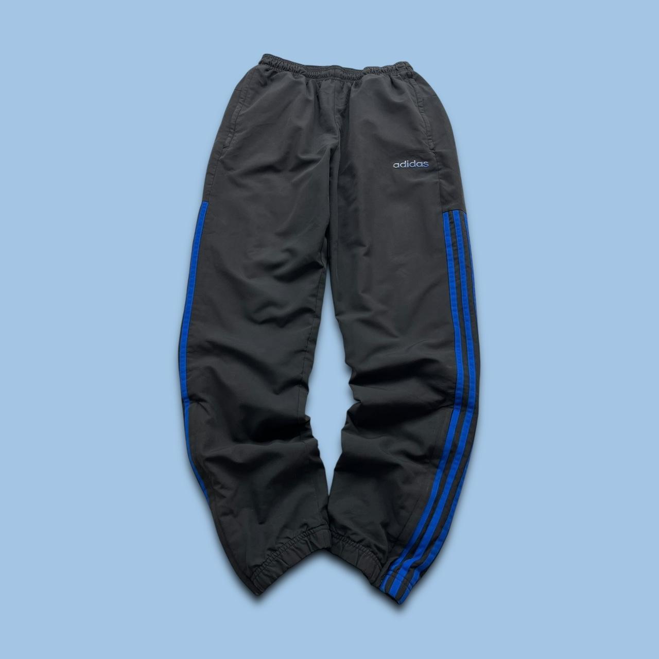 ADIDAS BAGGY TRACKSUIT BOTTOMS BLACK