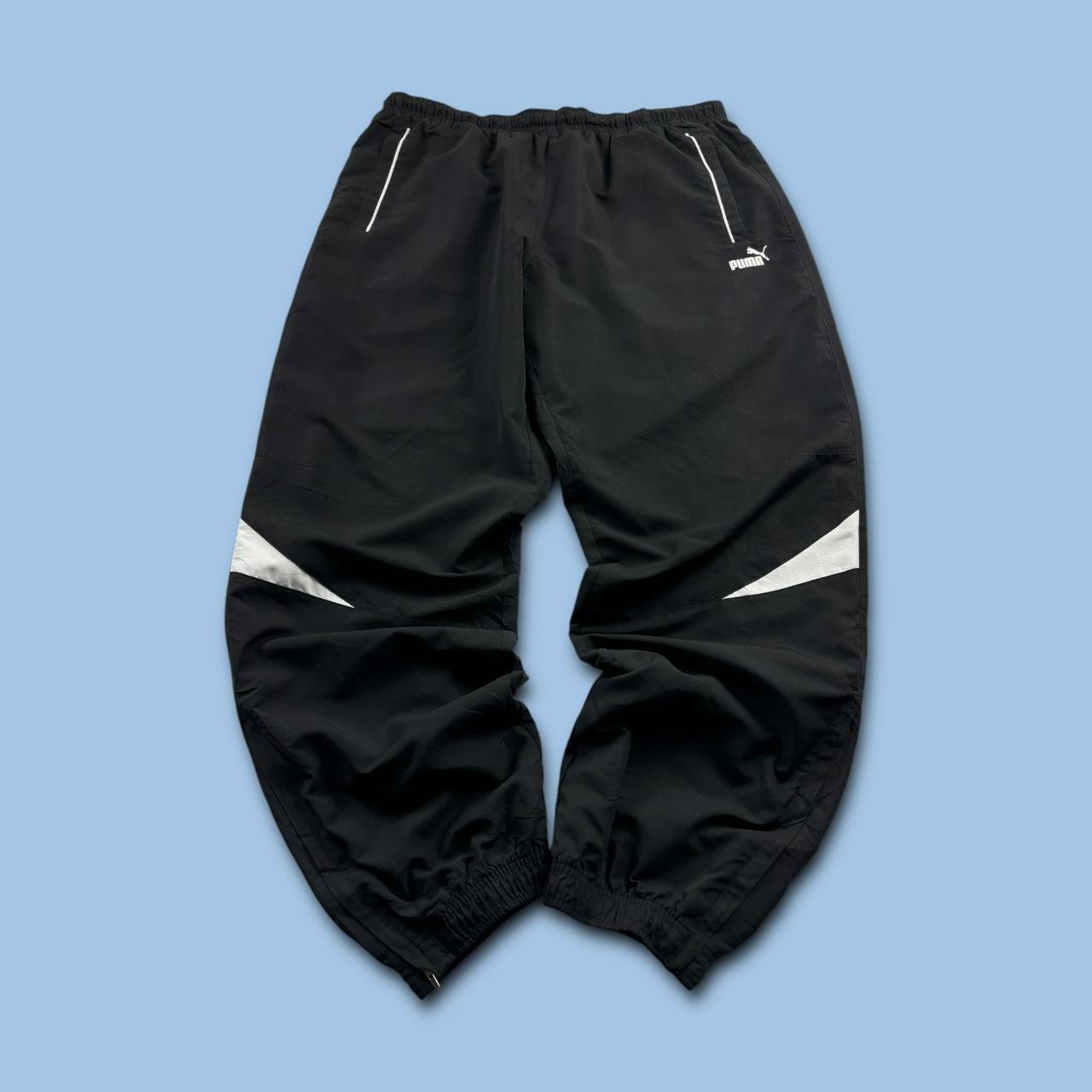 VINTAGE Y2K PUMA BAGGY TRACKSUIT BOTTOMS BLACK
