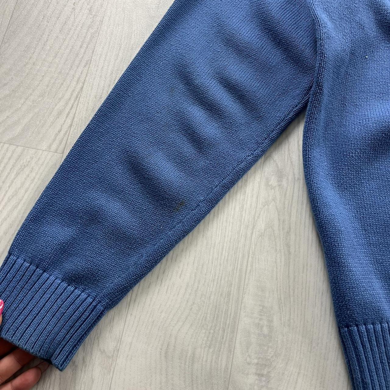 VINTAGE Y2K TOMMY HILFIGER CHUNKY KNITTED JUMPER BLUE