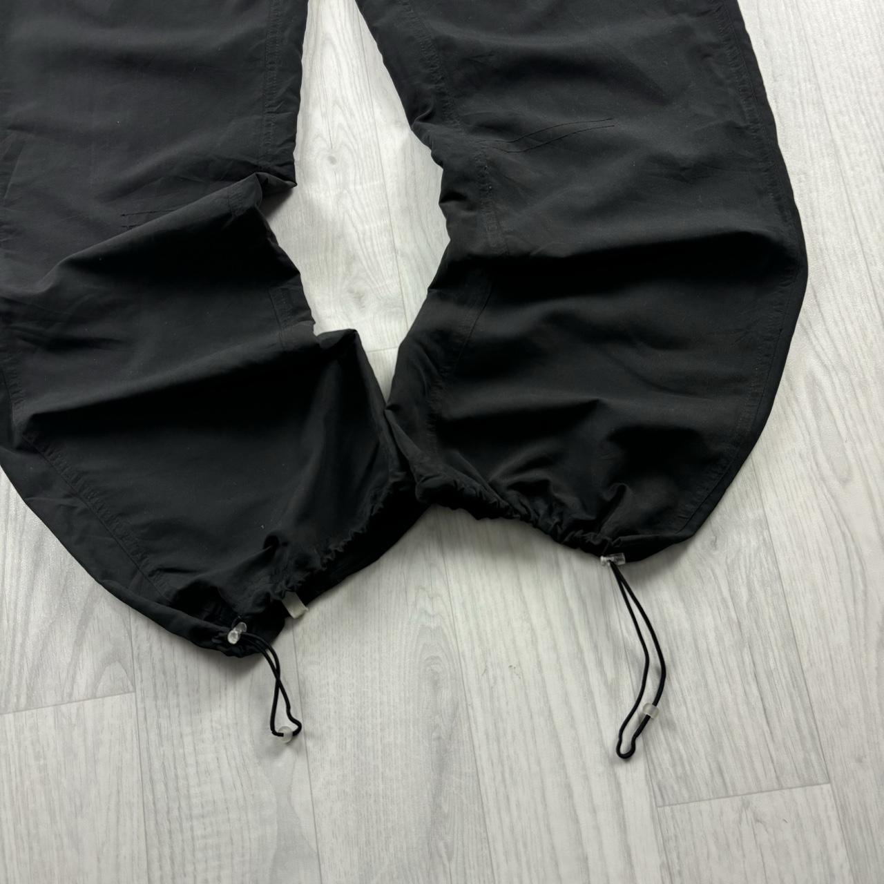 VINTAGE Y2K PUMA BAGGY TECHNICAL TRACKSUIT BOTTOMS BLACK