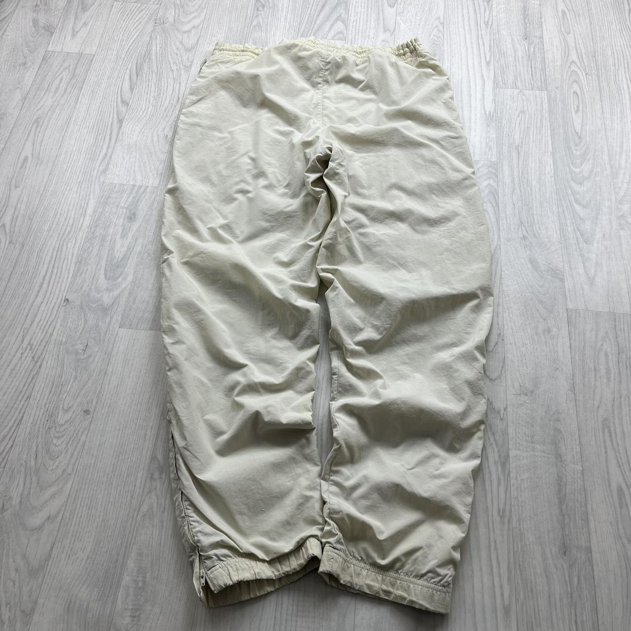 VINTAGE Y2K NIKE BAGGY TRACKSUIT BOTTOMS CREAM
