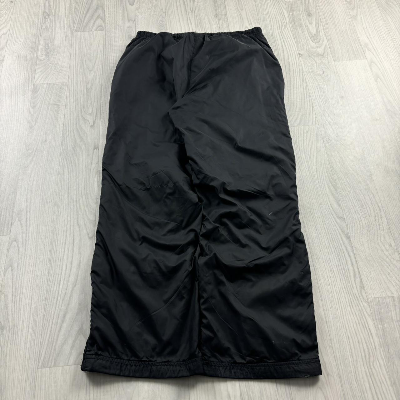 VINTAGE Y2K ADIDAS WIDE LEG BAGGY TRACKSUIT BOTTOMS BLACK