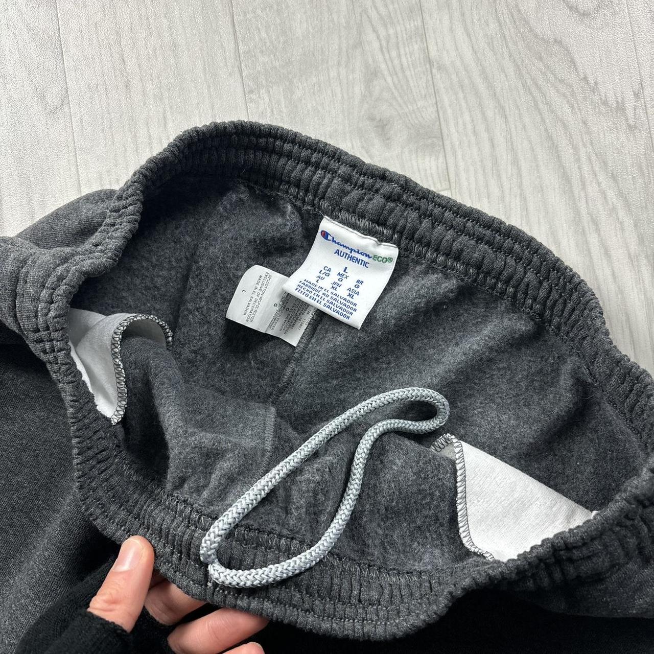VINTAGE 00s CHAMPION BAGGY COTTON SWEATPANTS CHARCOAL GREY
