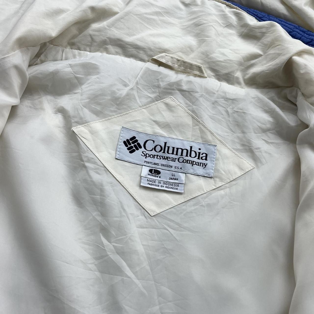 VINTAGE 00s COLUMBIA TECHNICAL UTILITY HEAVY SKI JACKET CREAM