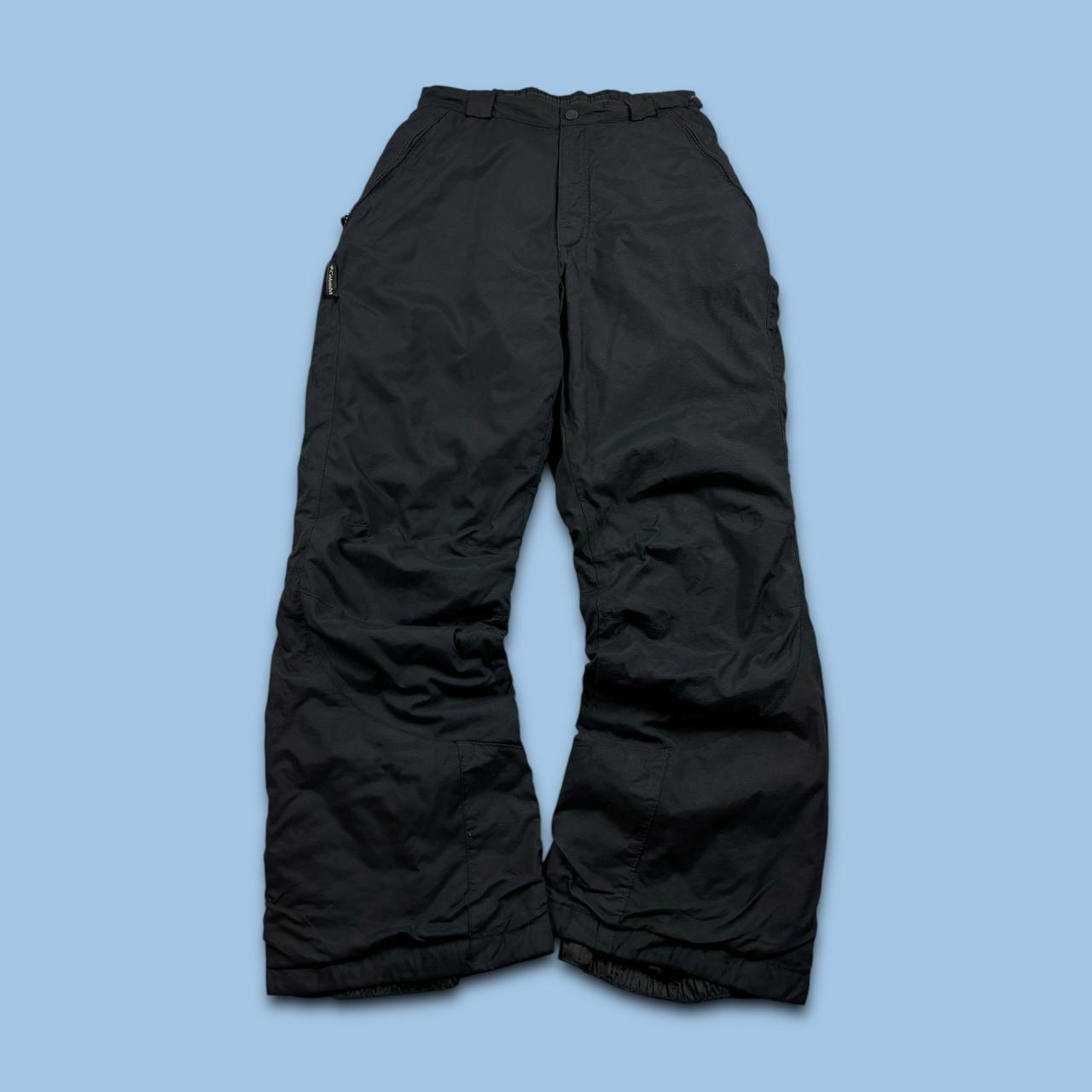 VINTAGE Y2K COLUMBIA BAGGY SKI PANTS SALOPETTES BLACK