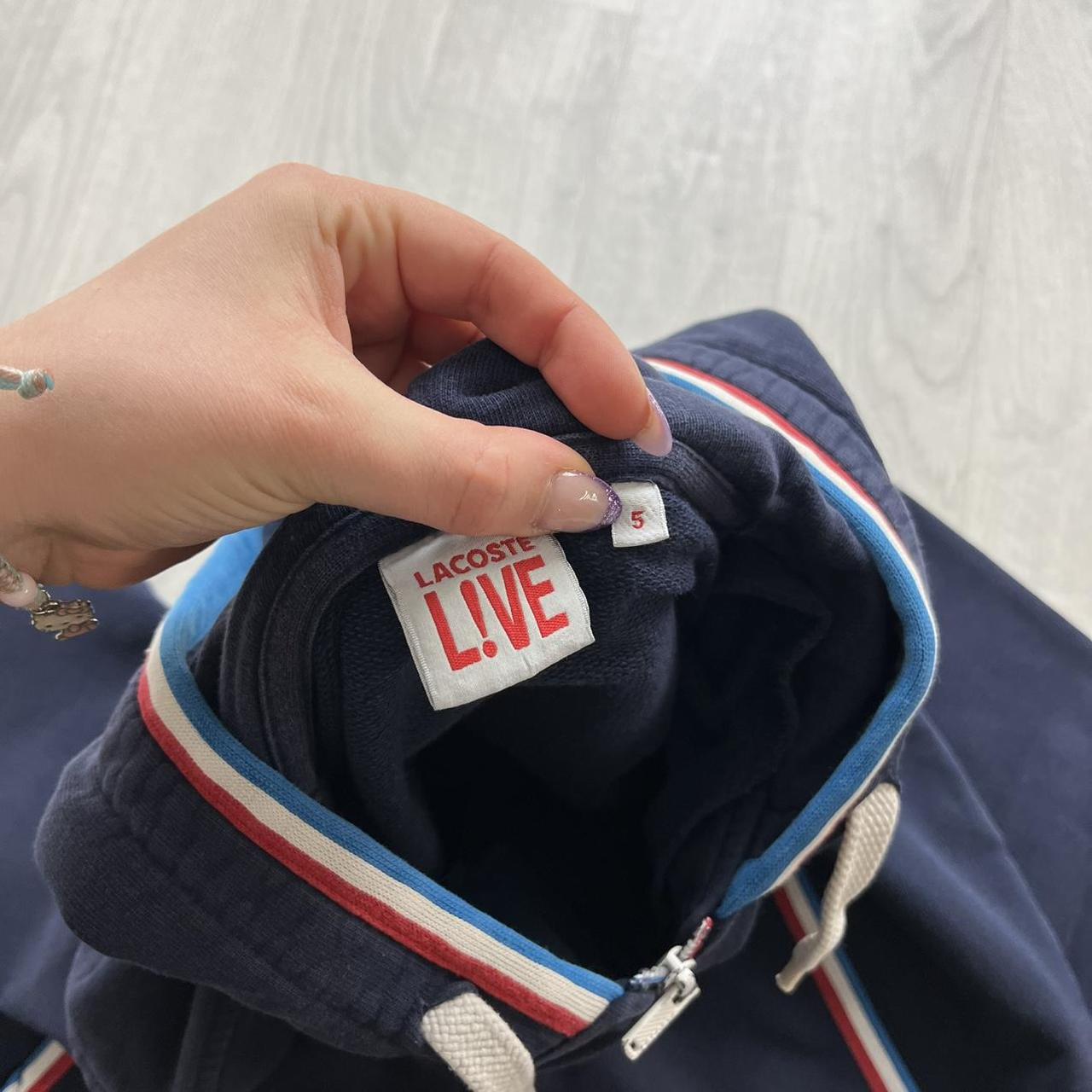 VINTAGE Y2K LACOSTE ZIP HOODIE NAVY