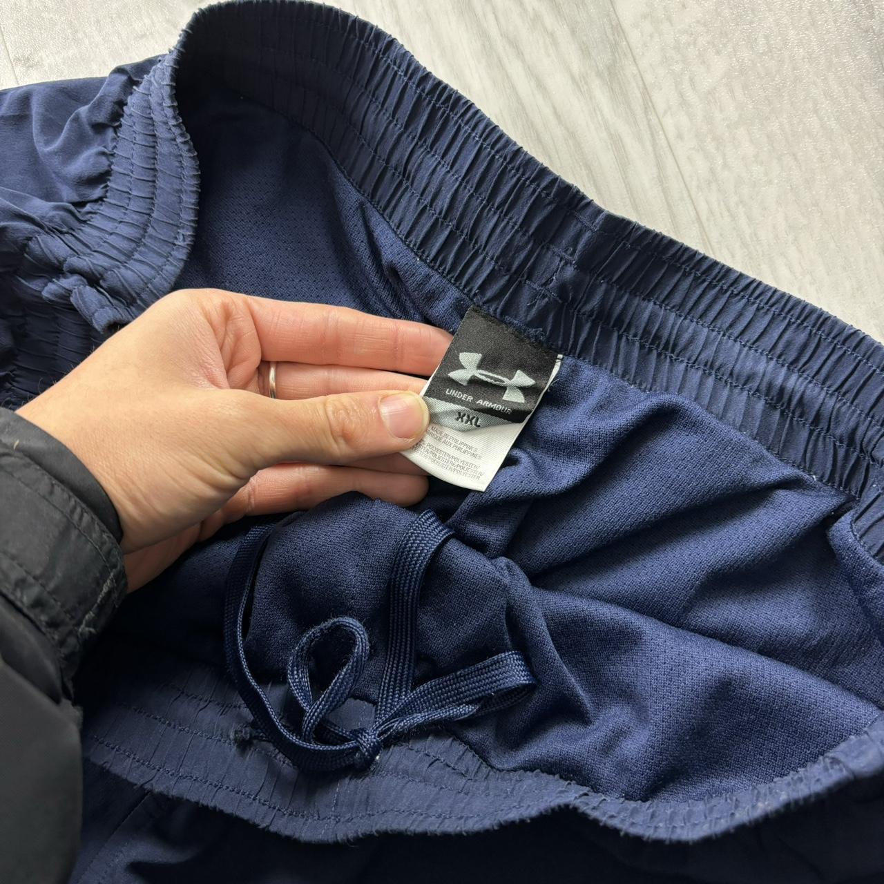 VINTAGE Y2K UNDER ARMOUR BAGGY TRACKSUIT BOTTOMS NAVY