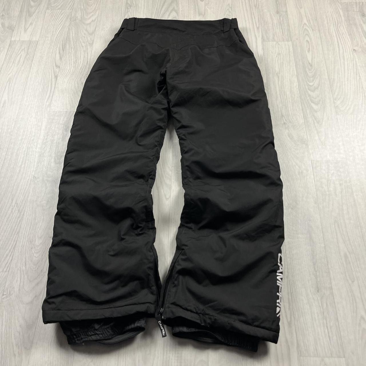 VINTAGE Y2K CAMPRI BAGGY SKI PANTS SALOPETTES BLACK