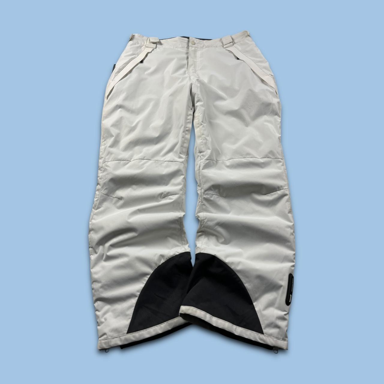 VINTAGE Y2K MOUNTAIN WAREHOUSE BAGGY SKI PANTS SALOPETTES WHITE