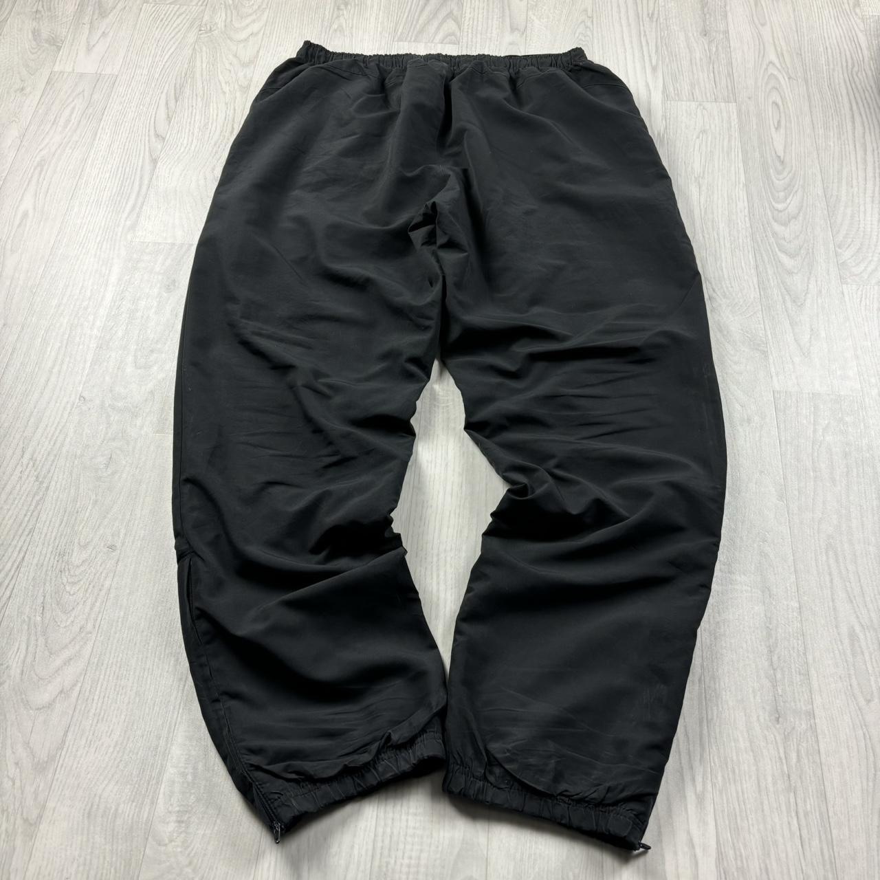 ADIDAS BAGGY TRACKSUIT BOTTOMS BLACK