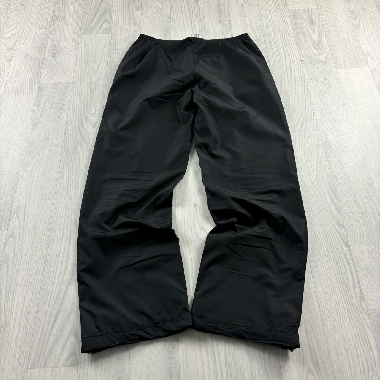 VINTAGE Y2K ADIDAS LOW RISE BAGGY TRACKSUIT BOTTOMS BLACK