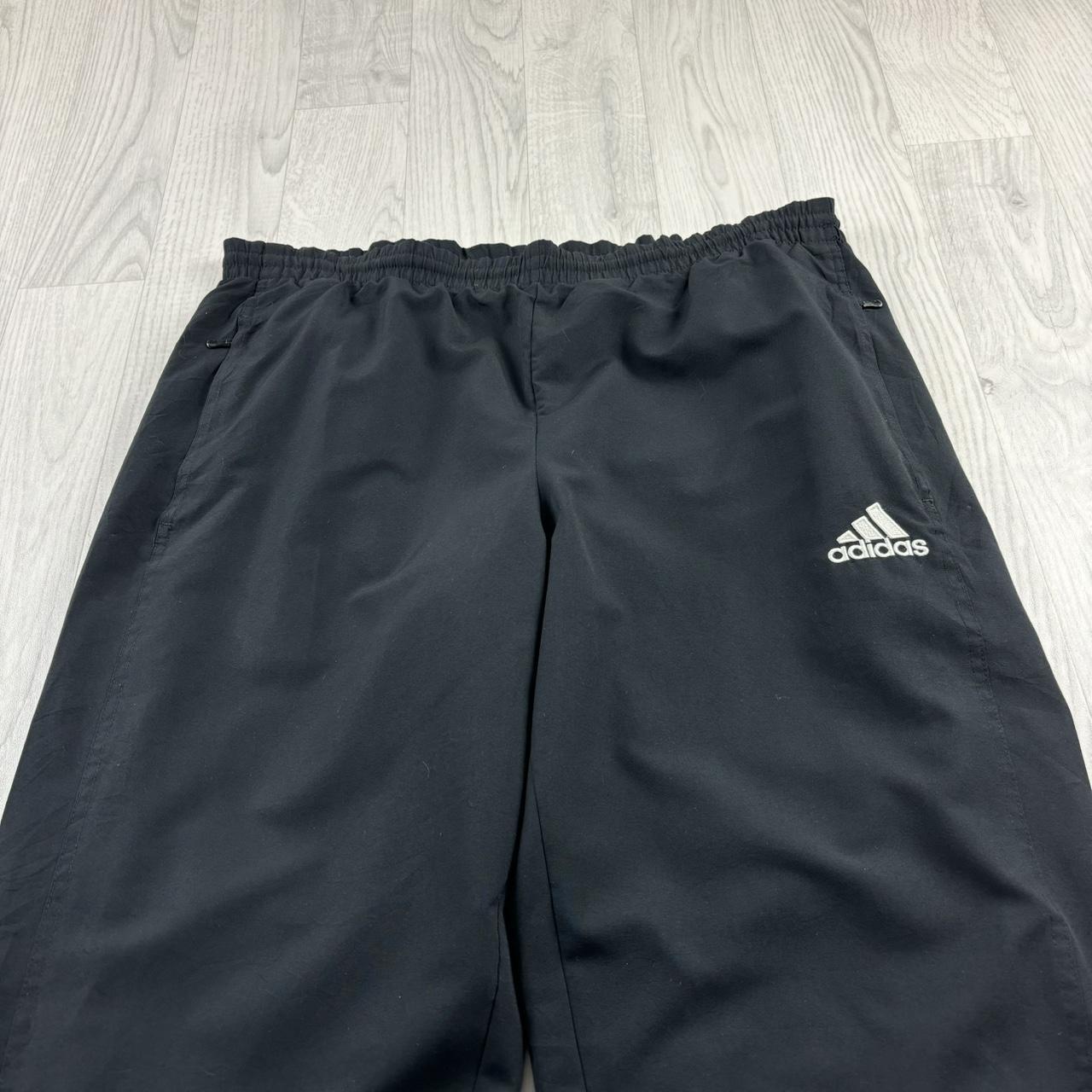 VINTAGE Y2K ADIDAS BAGGY TRACKSUIT BOTTOMS BLACK