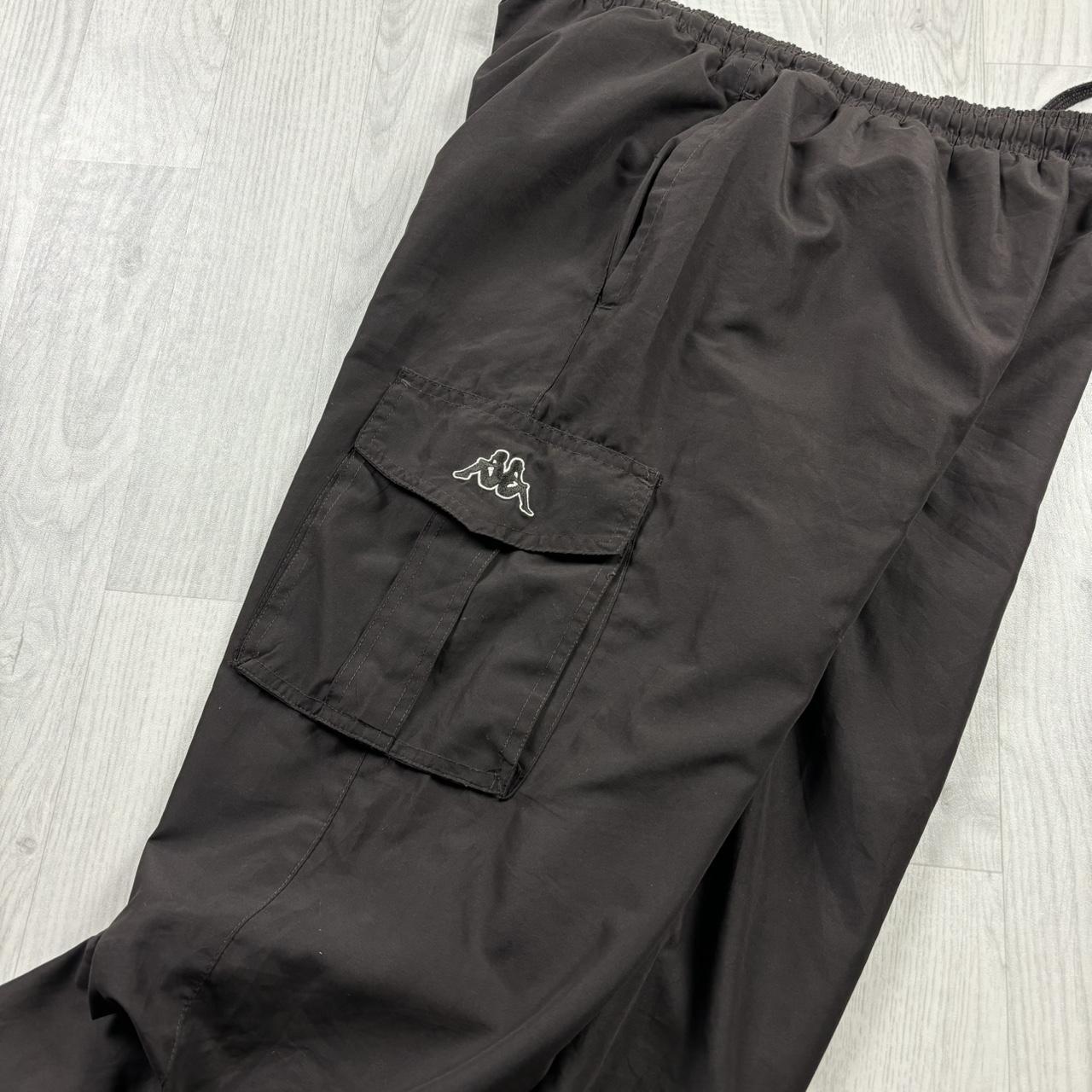 VINTAGE Y2K KAPPA BAGGY TRACKSUIT BOTTOMS BROWN