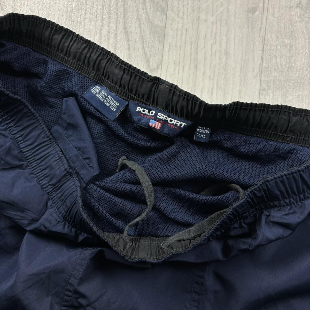 VINTAGE Y2K POLO SPORT RALPH LAUREN BAGGY TRACKSUIT BOTTOMS NAVY
