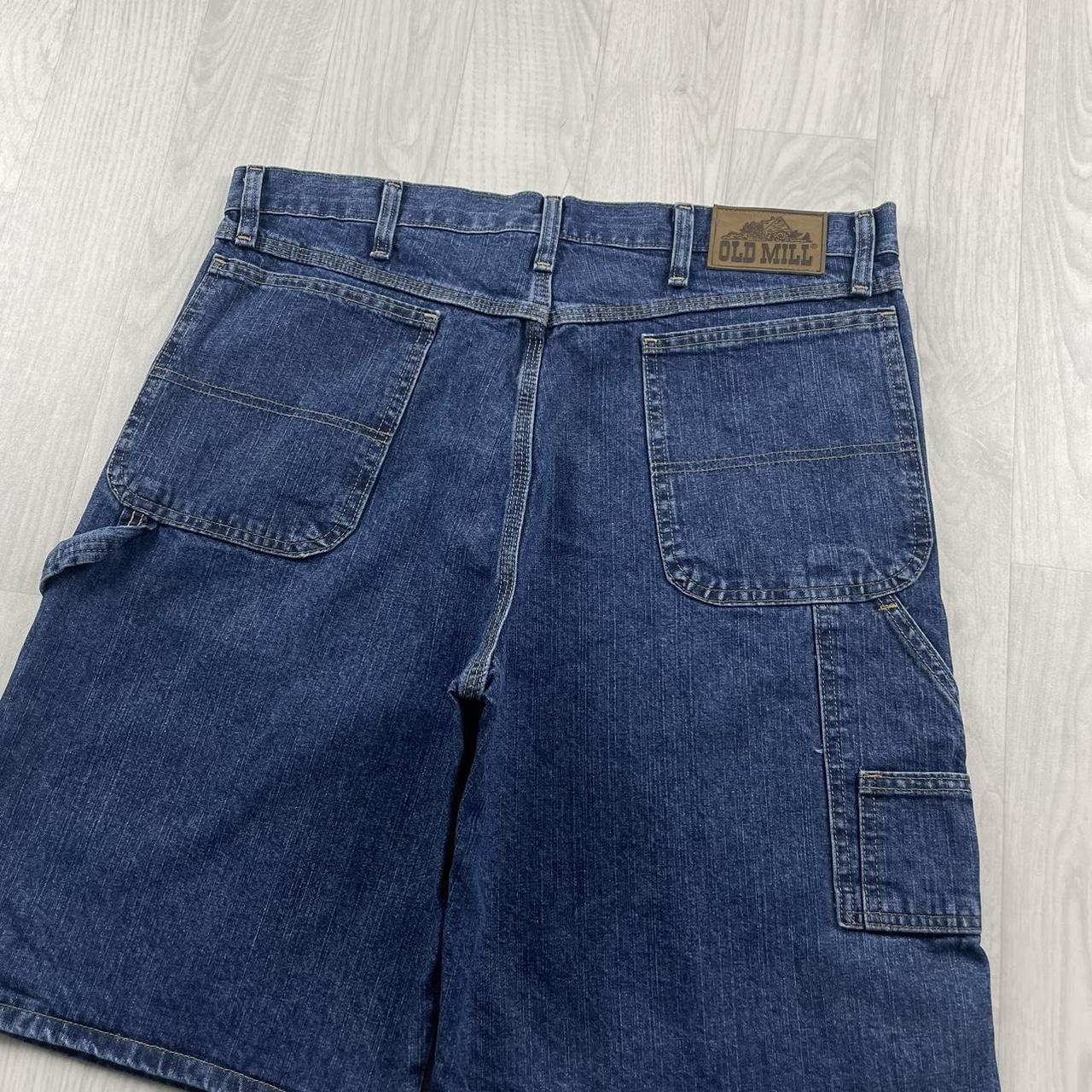 VINTAGE OLD MILL BAGGY CARPENTER JORTS NAVY (36w)
