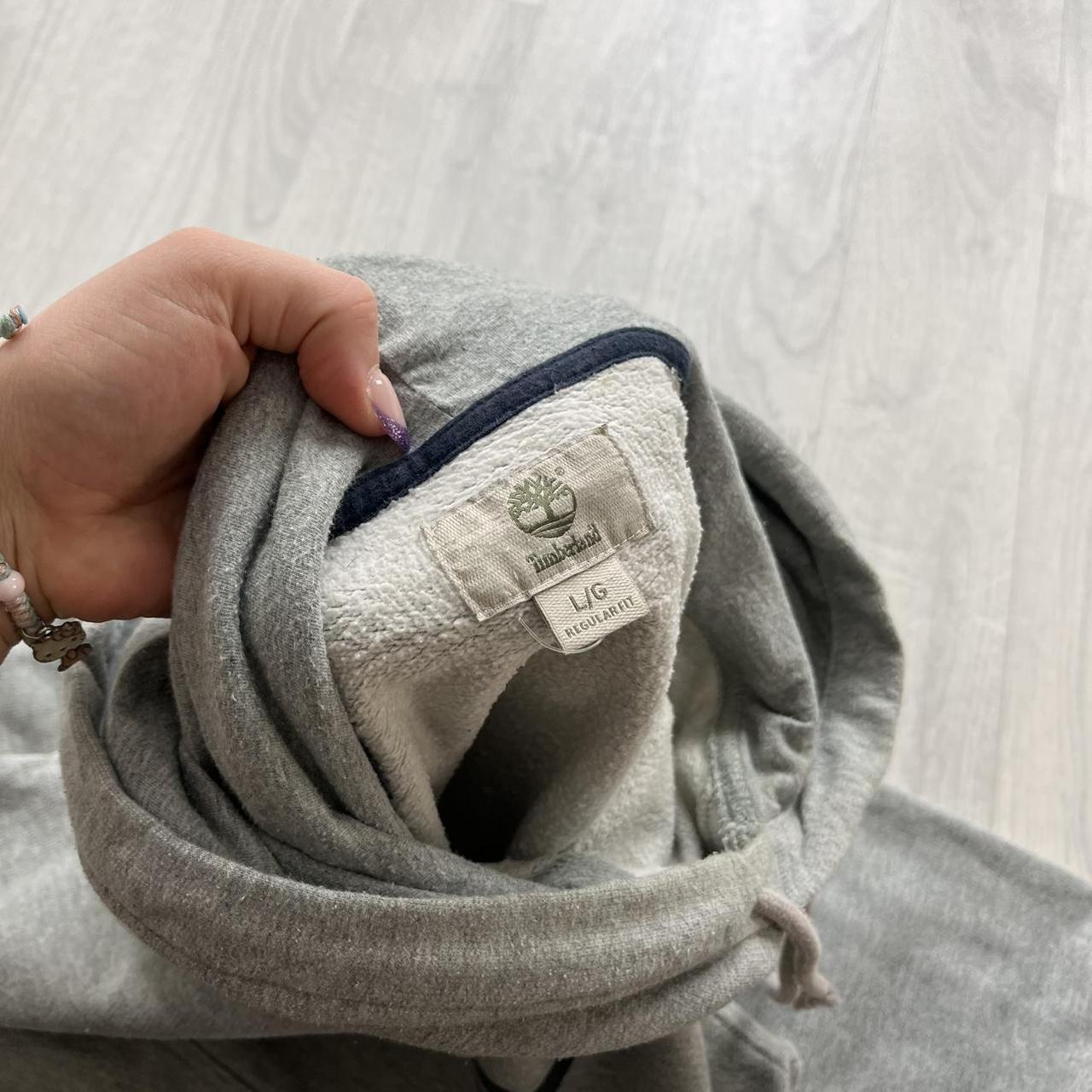VINTAGE Y2K TIMBERLAND HOODIE GREY