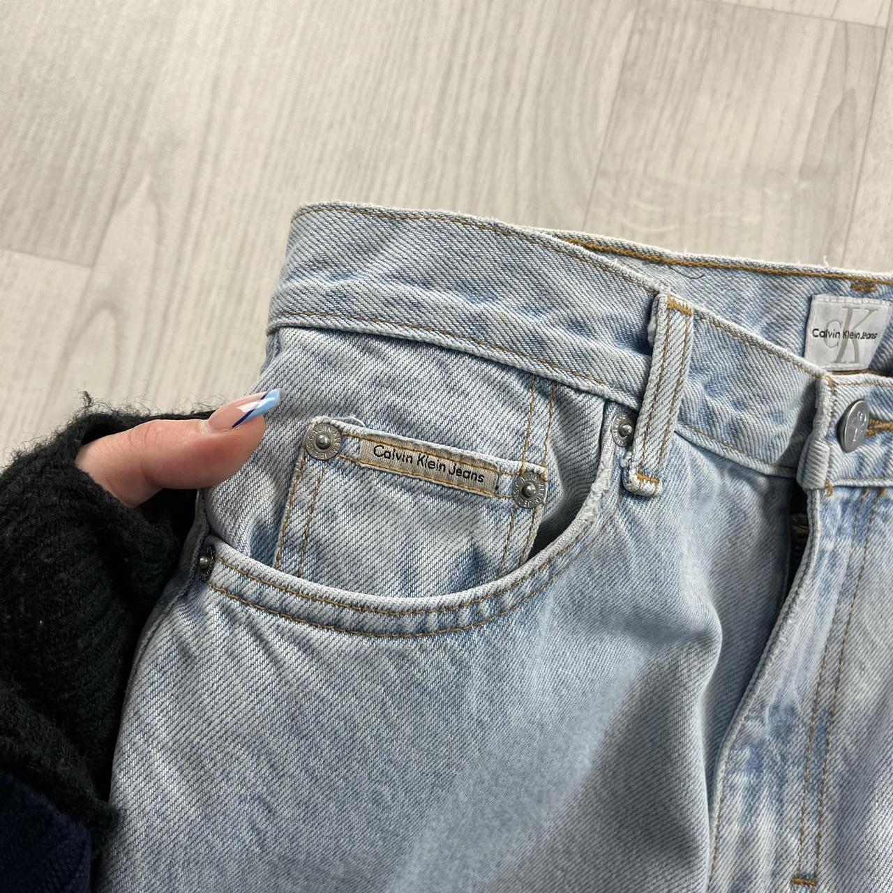 VINTAGE Y2K CALVIN KLEIN TAPERED JEANS LIGHT BLUE