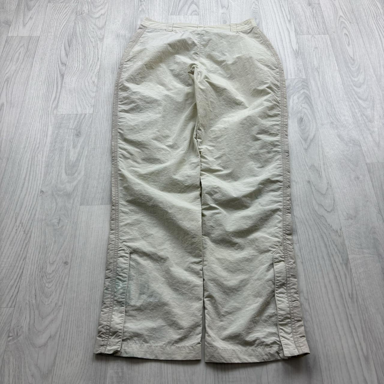 VINTAGE Y2K ADIDAS BAGGY TRACKSUIT BOTTOMS CREAM