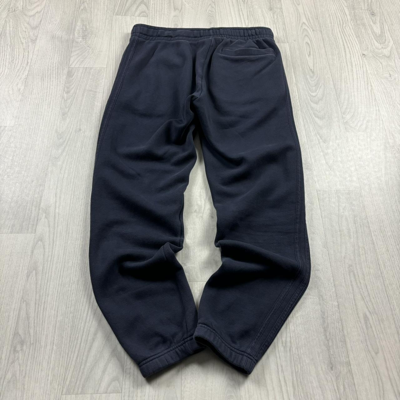 ADIDAS CUFFED COTTON SWEATPANTS NAVY