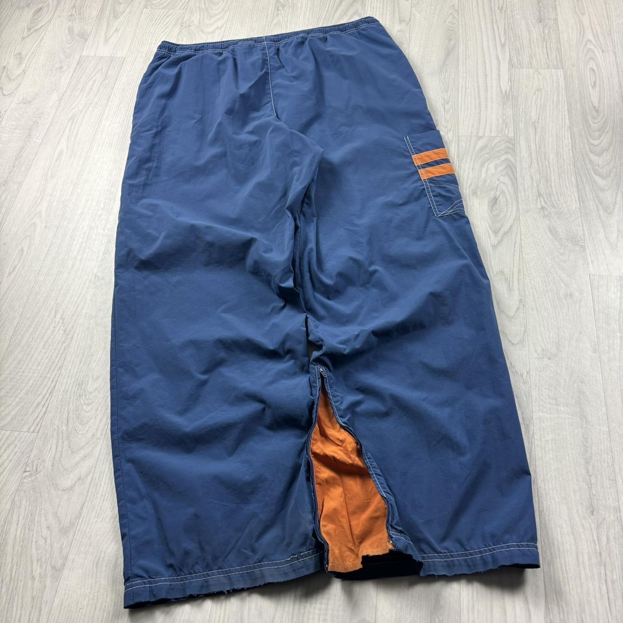 VINTAGE Y2K NIKE CARGO BAGGY TRACKSUIT BOTTOMS BLUE
