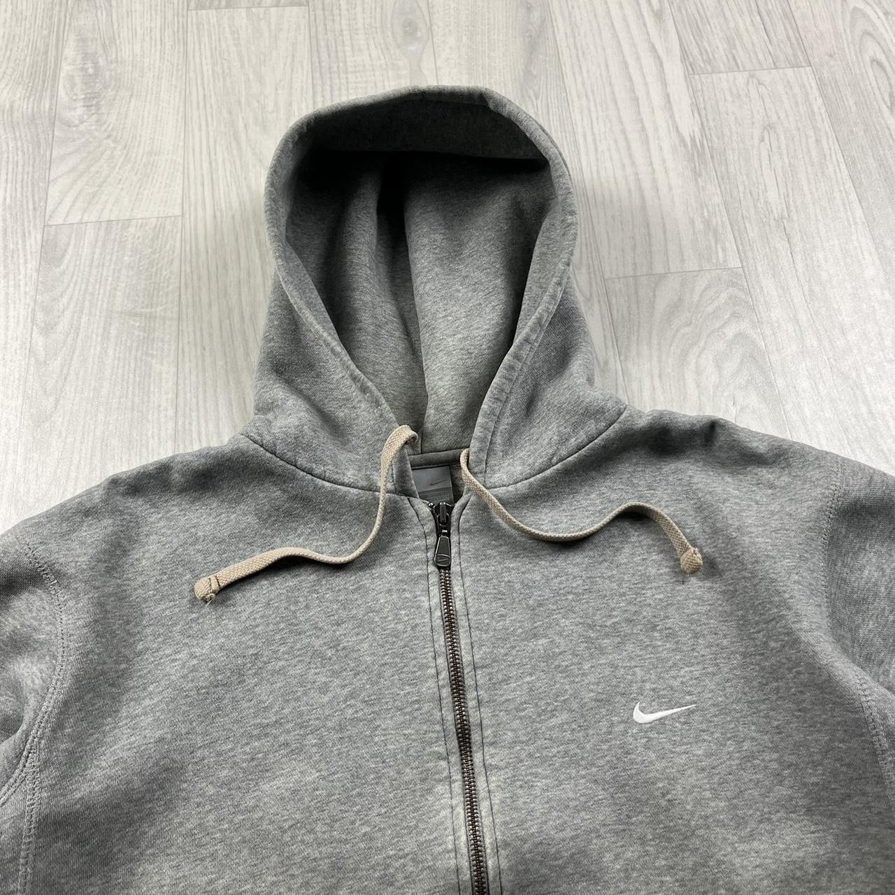 VINTAGE Y2K NIKE ZIP HOODIE GREY