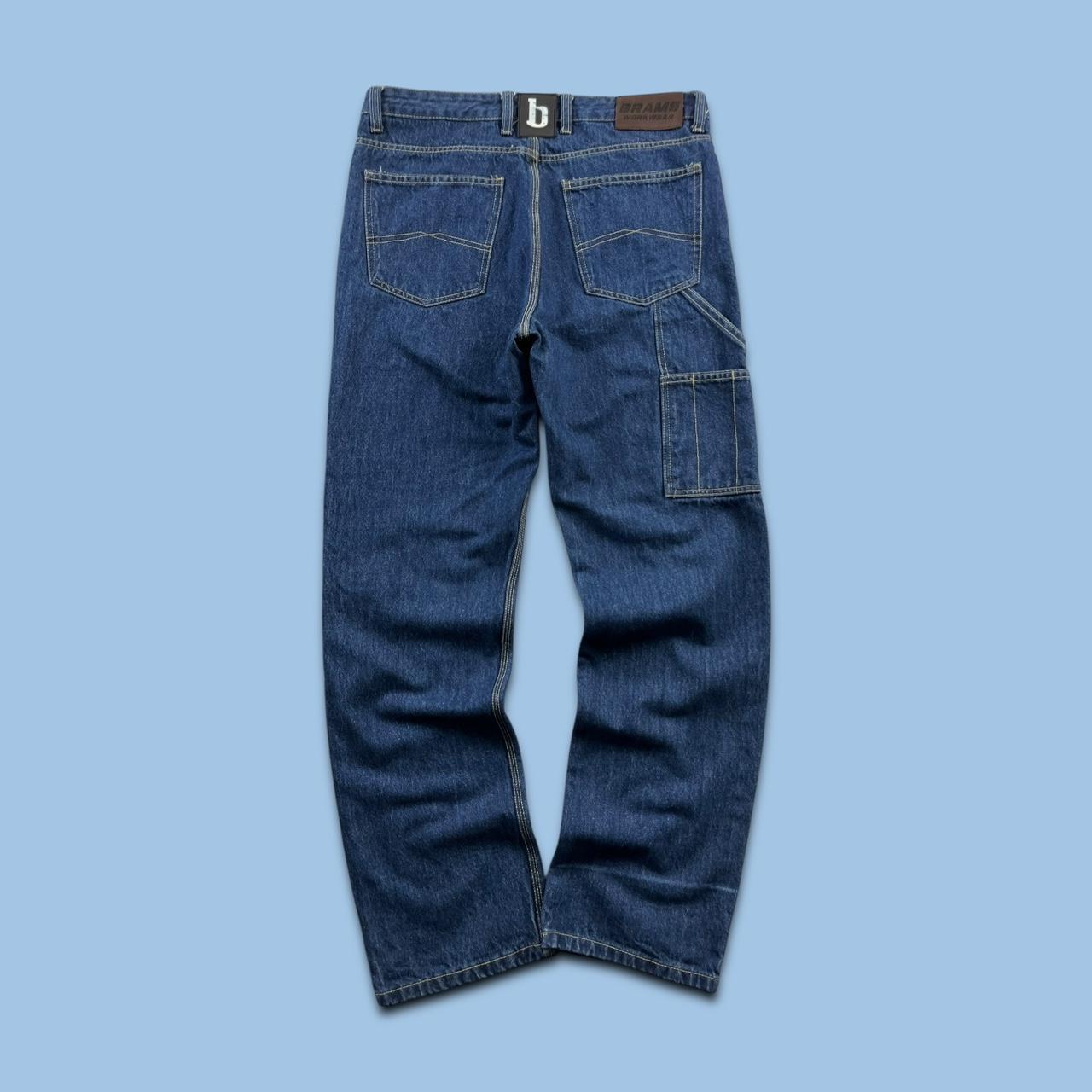 VINTAGE BRAMS BAGGY CARPENTER JEANS BLUE
