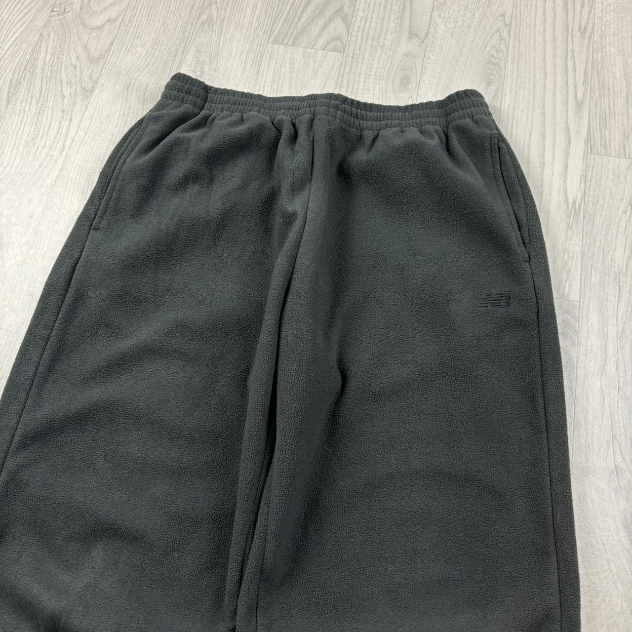 VINTAGE Y2K NEW BALANCE BAGGY FLEECE SWEATPANTS CHARCOAL GREY