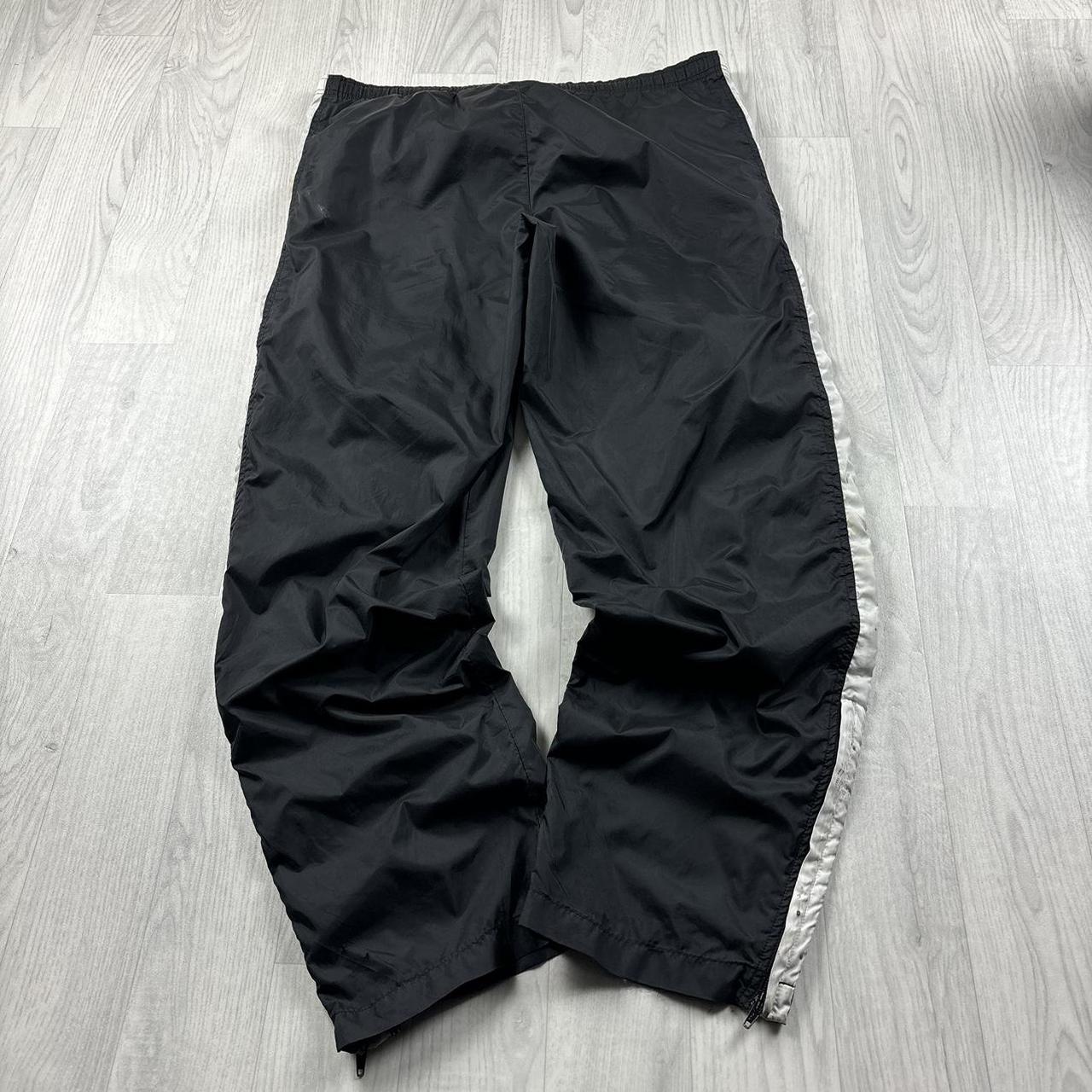 VINTAGE Y2K NIKE BAGGY SHELL TRACKSUIT BOTTOMS BLACK