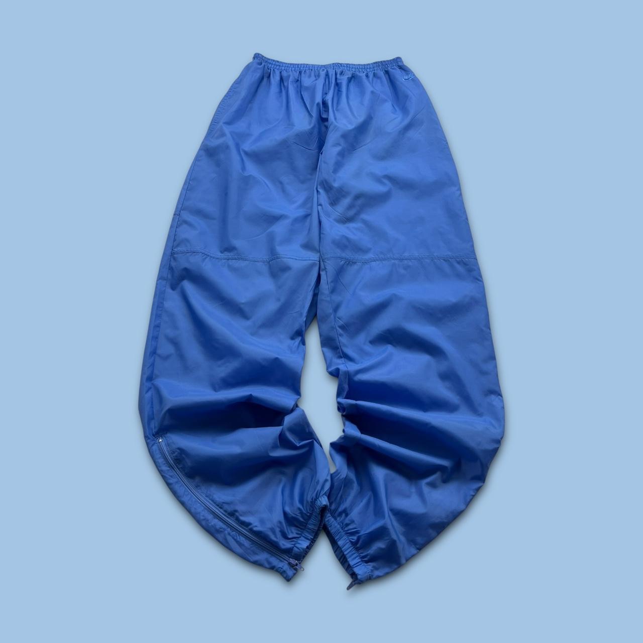 VINTAGE 90s NIKE BAGGY TRACKSUIT BOTTOMS BLUE